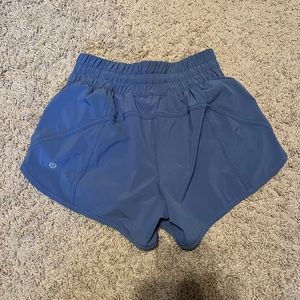 lululemon blue tracker shorts 4”